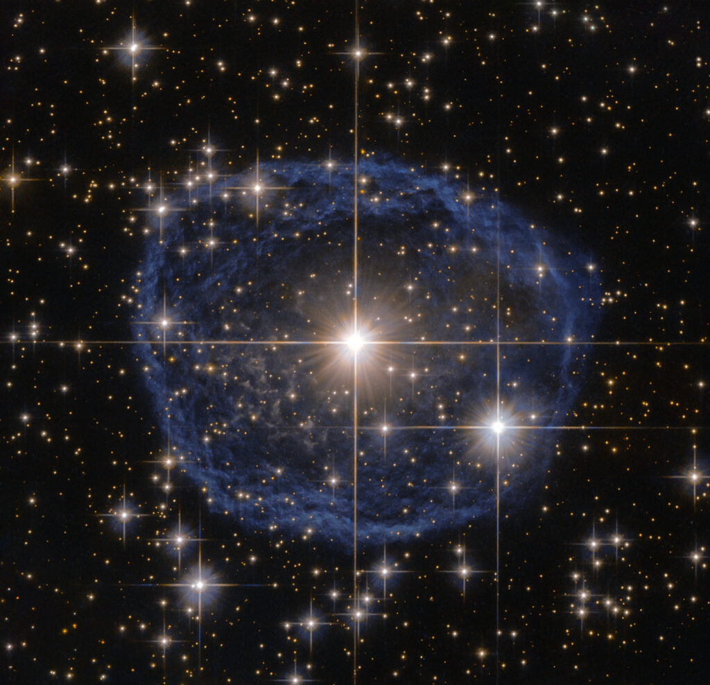 blue bubble in carina